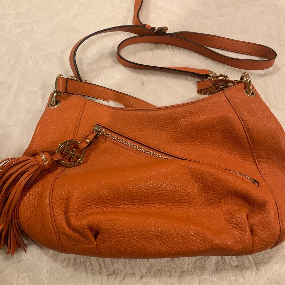 Michael Kors Midsize Orange Bag - Picture 1 of 3